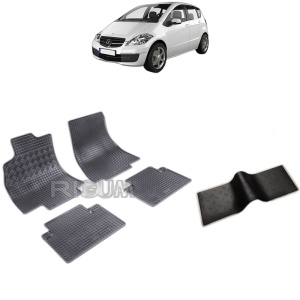 Set 5 covorase auto MERCEDES A-CLASS W169 din 09.2004 - 08.2012, cu covoras tunel median, Caroserie HATCHBACK