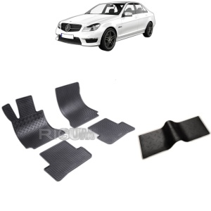 Set 5 covorase auto MERCEDES C-CLASS W204 din 04.2007 - 02.2014, cu covoras tunel median, Caroserie SEDAN