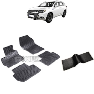 Set 5 covorase auto MITSUBISHI OUTLANDER III din 09.2012 - 2026, cu covoras tunel median, Caroserie SUV
