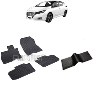 Set 5 covorase auto NISSAN LEAF II din 01.2018 - 2026, cu covoras tunel median, Caroserie HATCHBACK