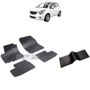 Set 5 covorase auto OPEL AGILA B din 01.2008 - 11.2014, cu covoras tunel median, Caroserie HATCHBACK