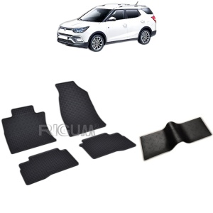 Set 5 covorase auto SSANG YONG GRAND TIVOLI din 2021 - 2026, cu covoras tunel median, Caroserie SUV
