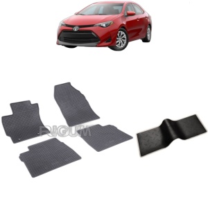 Set 5 covorase auto TOYOTA COROLLA XI din 08.2013 - 06.2018, cu covoras tunel median, Caroserie SEDAN E160/E170/E180
