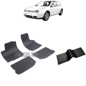 Set 5 covorase auto VOLKSWAGEN GOLF 4 din 1998 - 2003, cu covoras tunel median, Caroserie HATCHBACK