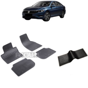 Set 5 covorase auto VOLKSWAGEN JETTA VII FABRICATIE 2019 - 2021, cu covoras tunel median, Caroserie SEDAN