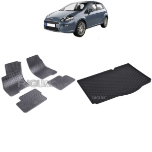 Set Covorase Auto Si Tavita Portbagaj FIAT GRANDE PUNTO din 10.2005 - 08.2018, caroserie hatchback,