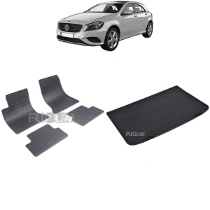 Set Covorase Auto Si Tavita Portbagaj MERCEDES A-CLASS W176 din 09.2012 - 04.2018, caroserie hatchback,