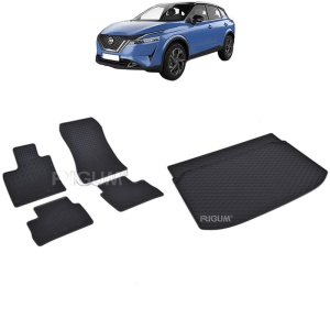 Set Covorase Auto Si Tavita Portbagaj NISSAN QASHQAI III din 06.2021 - 2026, caroserie suv, PORTBAGAJ INFERIOR SI SUPERIOR, FARA PORTBAGAJ INTERMEDIAR