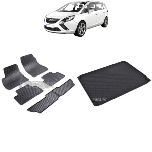 Set Covorase Auto Si Tavita Portbagaj OPEL ZAFIRA C din 01.2012 - 07.2019, caroserie van 7 locuri, 7 LOCURI, RAND 3 CULCAT