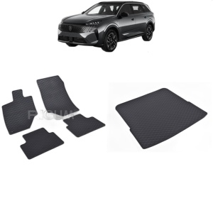 Set Covorase Auto Si Tavita Portbagaj PEUGEOT 5008 HYBRID din 2024 - 2026, caroserie suv, 7 LOCURI, RAND 3 CULCAT