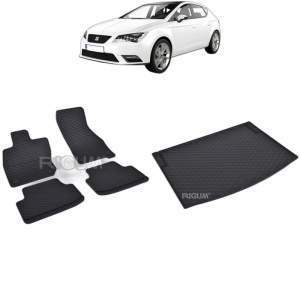 Set Covorase Auto Si Tavita Portbagaj SEAT LEON IV MHEV din 2020 - 2026, caroserie hatchback, PORTBAGAJ INFERIOR SI SUPERIOR