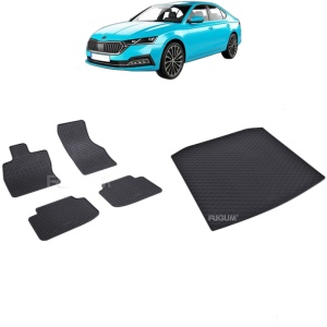 Set Covorase Auto Si Tavita Portbagaj SKODA OCTAVIA IV din 06.2020 - 2026, caroserie hatchback, PORTBAGAJ INFERIOR SI SUPERIOR