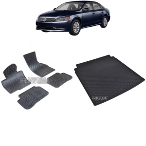 Set Covorase Auto Si Tavita Portbagaj VOLKSWAGEN PASSAT B6 din 2005 - 10.2009, caroserie sedan,