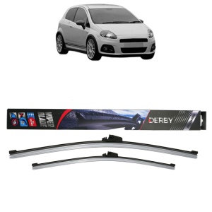 Set stergatoare auto ABARTH GRANDE PUNTO din 2007-2010, Derby, din cauciuc siliconat rezistent