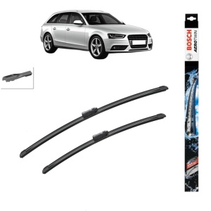 Set stergatoare auto AUDI A4 B8 Avant (8K5) din 2007-2015, Bosch Aerotwin, din cauciuc siliconat rezistent