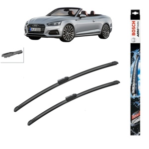 Set stergatoare auto AUDI A5 Convertible (F57, F5E) din 2016-2020, Bosch Aerotwin, din cauciuc siliconat rezistent