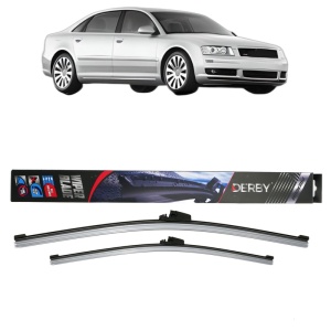 Set stergatoare auto AUDI A8 D3 (4E2, 4E8) din 2002-2010, Derby, din cauciuc siliconat rezistent - Img 1
