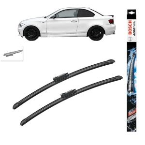 Set stergatoare auto BMW 1 Coupe (E82) din 2007-2013, Bosch Aerotwin, din cauciuc siliconat rezistent