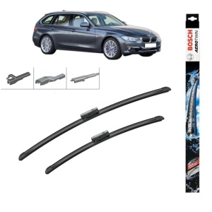 Set stergatoare auto BMW 3 Touring Van (F31) din 2012-2019, Bosch Aerotwin Multi, din cauciuc siliconat rezistent