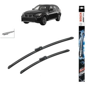 Set stergatoare auto BMW X1 (E84) din 2009-2015, Bosch Aerotwin, din cauciuc siliconat rezistent
