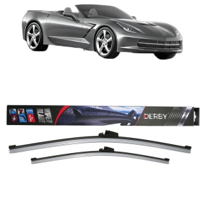 Set stergatoare auto CHEVROLET CORVETTE Convertible (C7) din 2014-2019, Derby, din cauciuc siliconat rezistent - Img 1