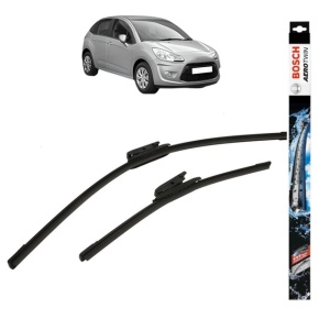 Set stergatoare auto CITROEN C3 II (SC_) din 2009-2016, Bosch Aerotwin, din cauciuc siliconat rezistent
