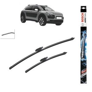 Set stergatoare auto CITROEN C4 CACTUS din 2014-2018, Bosch Aerotwin, din cauciuc siliconat rezistent