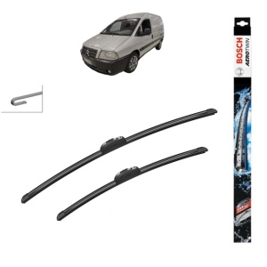Set stergatoare auto CITROEN JUMPY II Platform/Chassis din 2006-2016, Bosch Aerotwin Retrofit, din cauciuc siliconat rezistent - Img 1