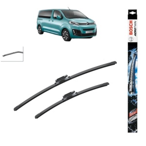 Set stergatoare auto CITROEN SPACETOURER Bus (V_) din 2016-2025, Bosch Aerotwin, din cauciuc siliconat rezistent