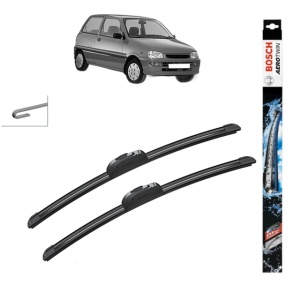 Set stergatoare auto DAIHATSU CUORE IV (L501) din 1996-1998, Bosch Aerotwin Retrofit, din cauciuc siliconat rezistent