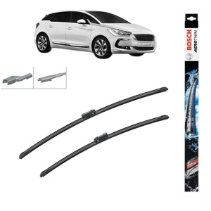 Set stergatoare auto DS DS 5 (KF_) din 2015-2018, Bosch Aerotwin, din cauciuc siliconat rezistent - Img 1