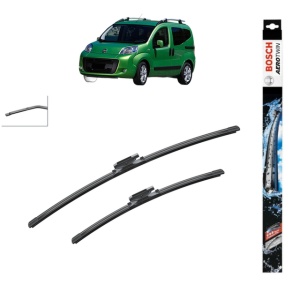 Set stergatoare auto FIAT QUBO (225_) din 2008-2015, Bosch Aerotwin, din cauciuc siliconat rezistent