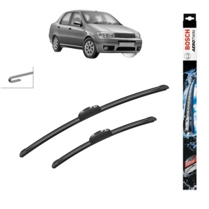 Set stergatoare auto FIAT SIENA (178_, 172_) / ALBEA din 2001-2010, Bosch Aerotwin Retrofit, din cauciuc siliconat rezistent