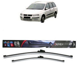 Set stergatoare auto FIAT STILO Multi Wagon (192_) din 2003-2008, Derby, din cauciuc siliconat rezistent - Img 1