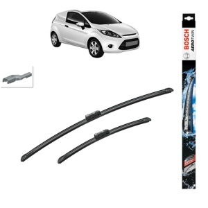 Set stergatoare auto FORD FIESTA VI Van din 2008-2017, Bosch Aerotwin, din cauciuc siliconat rezistent