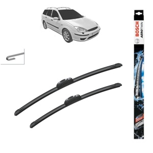 Set stergatoare auto FORD FOCUS I Estate Van (DNW) din 1998-2005, Bosch Aerotwin Retrofit, din cauciuc siliconat rezistent