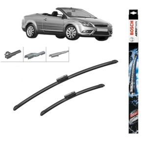 Set stergatoare auto FORD FOCUS II Convertible din 2006-2010, Bosch Aerotwin Multi, din cauciuc siliconat rezistent