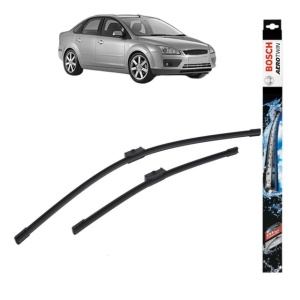 Set stergatoare auto FORD FOCUS II Saloon (DB_, FCH, DH) din 2005-2012, Bosch Aerotwin, din cauciuc siliconat rezistent