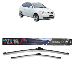 Set stergatoare auto HYUNDAI ACCENT III (MC) din 2005-2010, Derby, din cauciuc siliconat rezistent