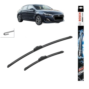 Set stergatoare auto HYUNDAI i30 FASTBACK (PDE, PDEN) din 2017-2022, Bosch Aerotwin Retrofit, din cauciuc siliconat rezistent