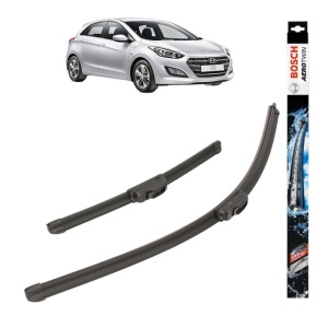 Set stergatoare auto HYUNDAI i30 (GD) din 2011-2016, Bosch Aerotwin Retrofit, din cauciuc siliconat rezistent