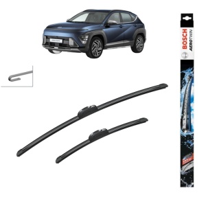 Set stergatoare auto HYUNDAI KONA (SX2) din 2023-2025, Bosch Aerotwin Retrofit, din cauciuc siliconat rezistent