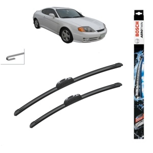 Set stergatoare auto HYUNDAI TIBURON Coupe din 1996-2008, Bosch Aerotwin Retrofit, din cauciuc siliconat rezistent