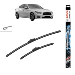 Set stergatoare auto INFINITI Q50 din 2013-2015, Bosch Aerotwin Retrofit, din cauciuc siliconat rezistent