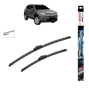 Set stergatoare auto JEEP COMPASS (MP, M6, MV, M7) din 2016-2022, Bosch Aerotwin Retrofit, din cauciuc siliconat rezistent
