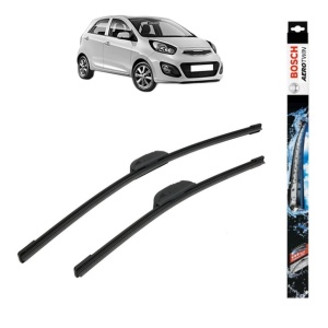Set stergatoare auto KIA PICANTO II (TA) din 2011-2017, Bosch Aerotwin Retrofit, din cauciuc siliconat rezistent