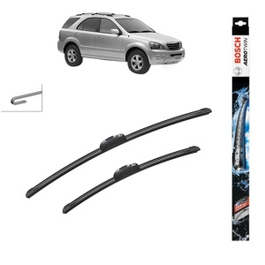 Set stergatoare auto KIA SORENTO I (JC) din 2002-2011, Bosch Aerotwin Retrofit, din cauciuc siliconat rezistent