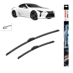 Set stergatoare auto LEXUS LC Convertible (_Z10_) din 2020-2022, Bosch Aerotwin Retrofit, din cauciuc siliconat rezistent