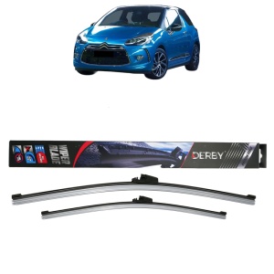 Set stergatoare auto MAZDA 3 Hatchback Van (BM) din 2015-2016, Derby, din cauciuc siliconat rezistent - Img 1