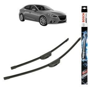 Set stergatoare auto MAZDA 3 Saloon (BM_, BN_) din 2013-2019, Bosch Aerotwin, din cauciuc siliconat rezistent